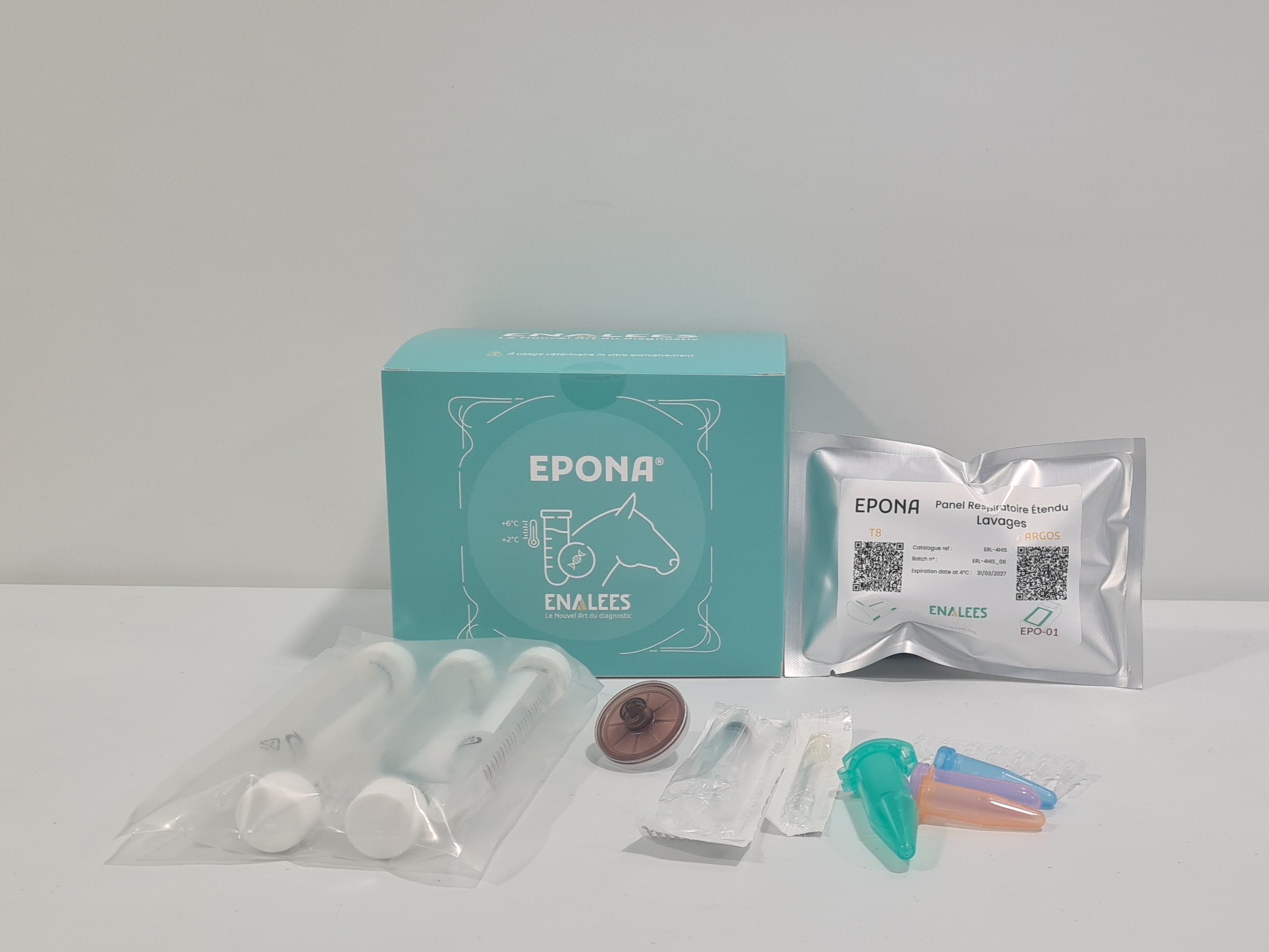 Epona EHV-1, EHV-2, EHV-4, EHV-5, EIV, Streptococcus equi Lavage